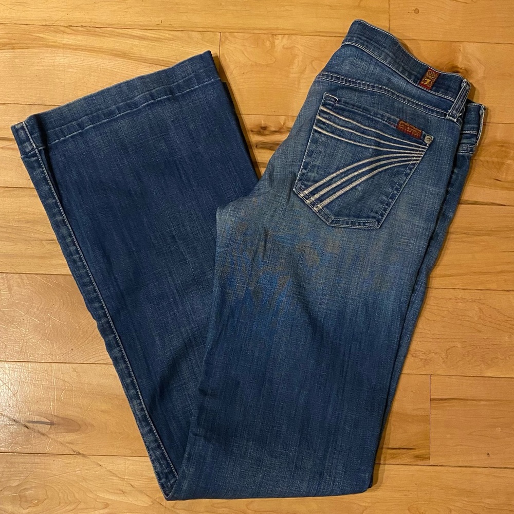 Dojo 7 for all Mankind blue jeans size 28